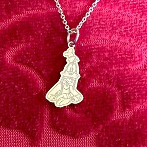Licensed Disney 14kt Gold Plated Goofy Pendant. 20” adjustable gold chain.